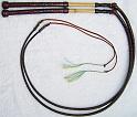 Pair of 3.5ft, 8 X 24 plait half plait handles with initials and year braided in